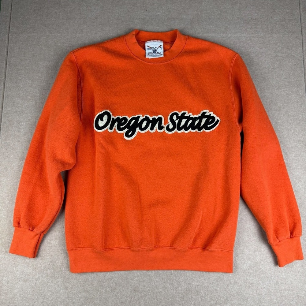 Oarsman 913 Sweatshirt Men S Orange‎ Sports Oregon State Beavers Graphic